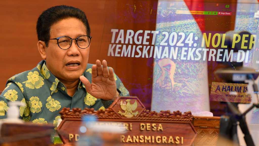 Bertemu Media Secara Virtual, Menteri Halim Iskandar Paparkan Soal Penanganan Kemiskinan Ekstrem