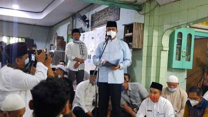 Alhamdulillah, Anies Resmikan Dimulainya Revitalisasi Masjid Al-Mansyur yang Sarat Nilai Sejarah