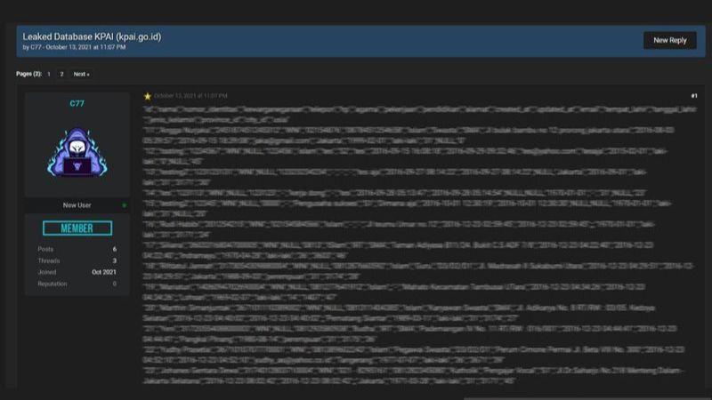 Waduh Gawat! Database KPAI dan Bank Jatim Dijual di Web Asing, Harganya Murah Banget!