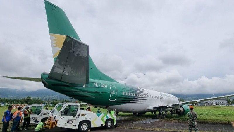 Pesawat Cargo Jayawijaya Dirgantara Tergelincir di Bandara Sentani
