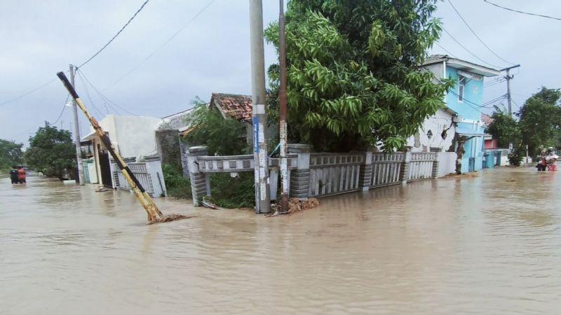 Ratusan Rumah di Cilamaya Karawang Terendam Banjir