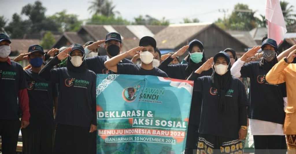 Giliran Relawan Banjarmasin Deklarasikan Dukung Sandiaga Uno Sebagai Capres 2024