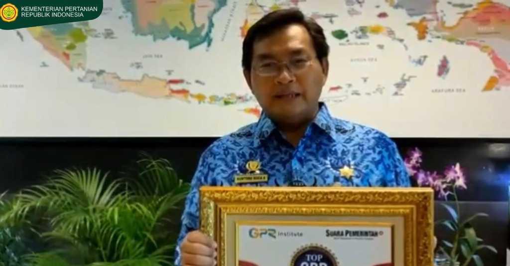 Kementan Raih Penghargaan Top Government Public Relations Award 2021
