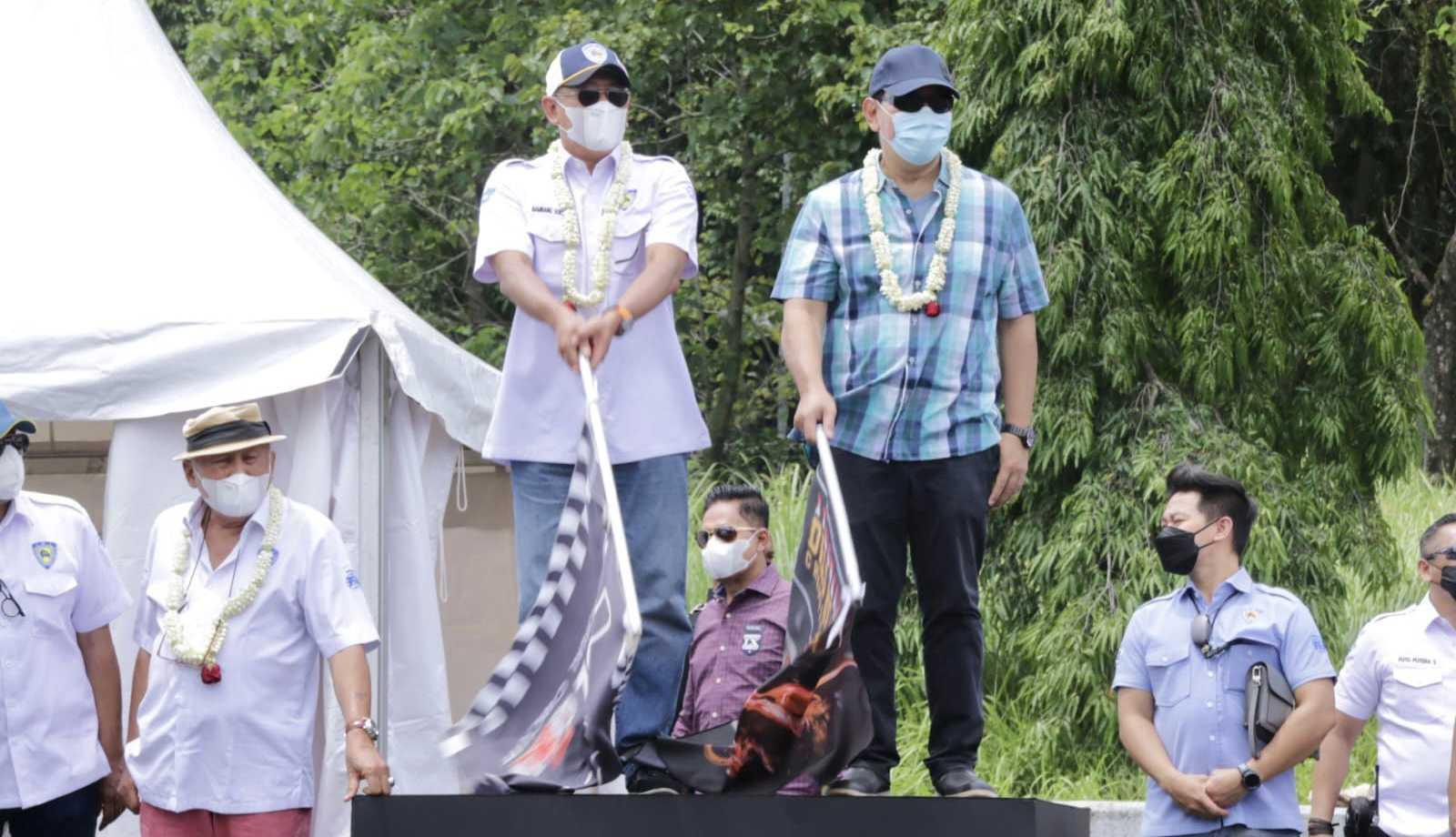 Bamsoet Bersama Tommy Suharto Resmikan Indonesia Drag Big Bike Championship 2021