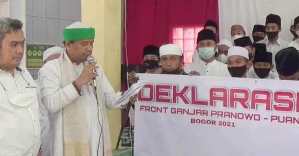 Santri di Bogor Deklarasikan Dukung Ganjar-Puan Maju di Pilpres 2024
