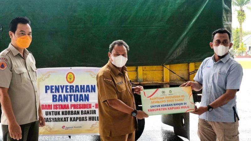 Alhamdulillah, Terima Kasih Pak Jokowi, Bantuan 3.000 Paket Sembako Sudah Sampai di Kabupaten Kapuas Hulu