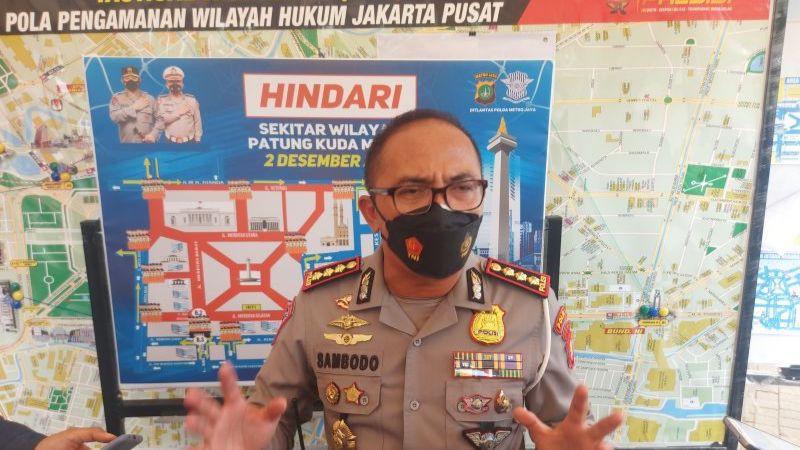 Cegah Aksi 212, Polisi Tutup Jalan Patung Kuda-Monas Mulai Rabu Malam