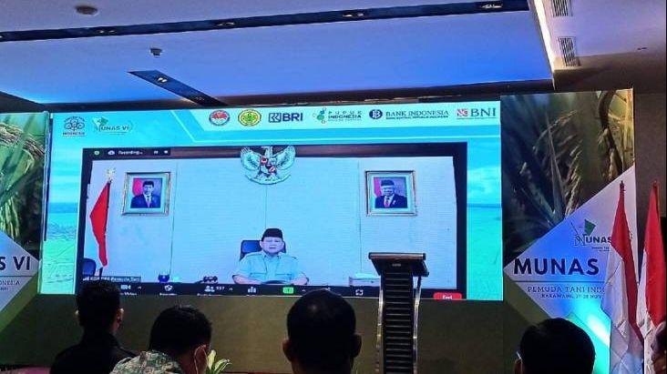 Prabowo Subianto Buka Munas VI Pemuda Tani Indonesia