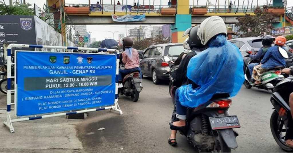 Warga Keluhkan Uji Coba Ganjil-Genap di Margonda Depok