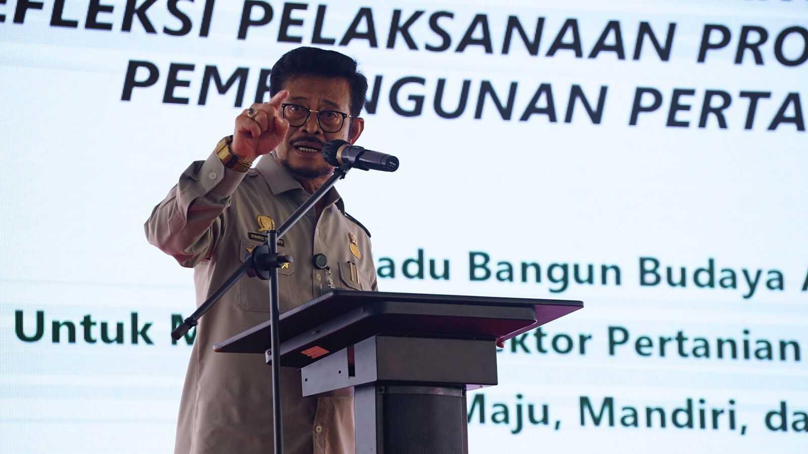 Mentan Tegaskan Kebijakan dan Program Sektor Pertanian Terbuka dan Transparan