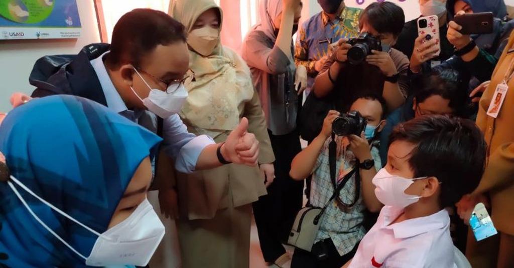 Tak Ingin Anak-anak Terpapar Covid-19, Anies Targetkan 1,1 Juta Anak Usia 6-11 Tahun Tervaksinasi