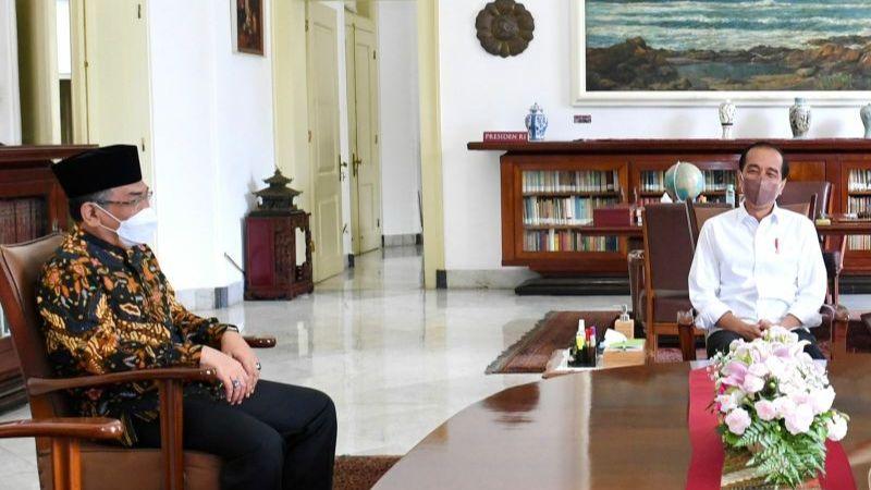 Presiden Jokowi Terima Ketua Umum PBNU Gus Yahya di Bogor