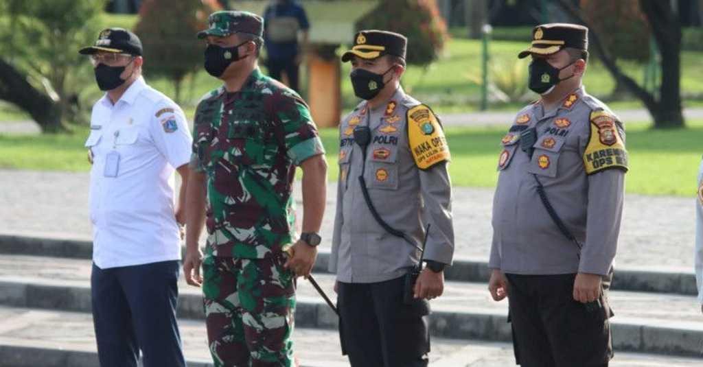 Polisi Sterilkan 17 Titik di Jakarta Pusat dari Kerumunan Massa