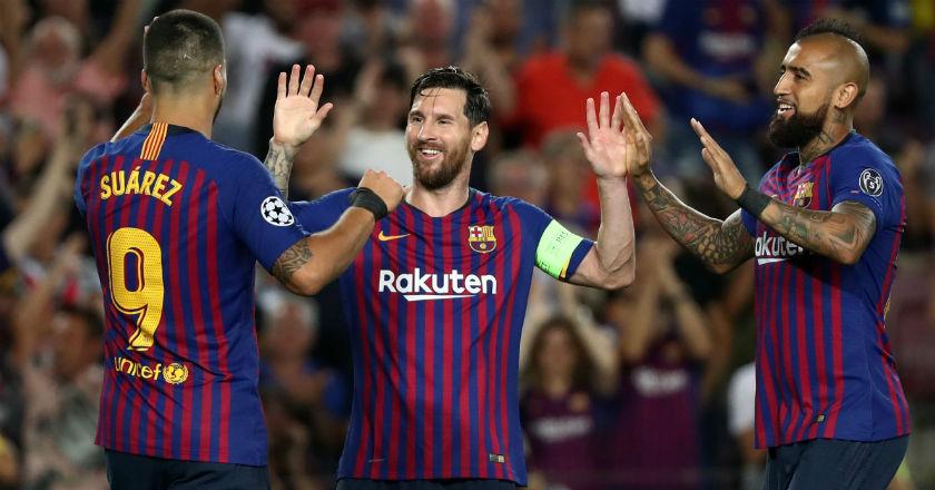 'Hattrick Hero' Lionel Messi Bawa Barca Hempaskan PSV