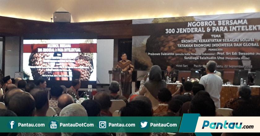 Bedah Buku 'Paradoks Indonesia', Prabowo Prediksi Menteri Susi Kena Reshufle