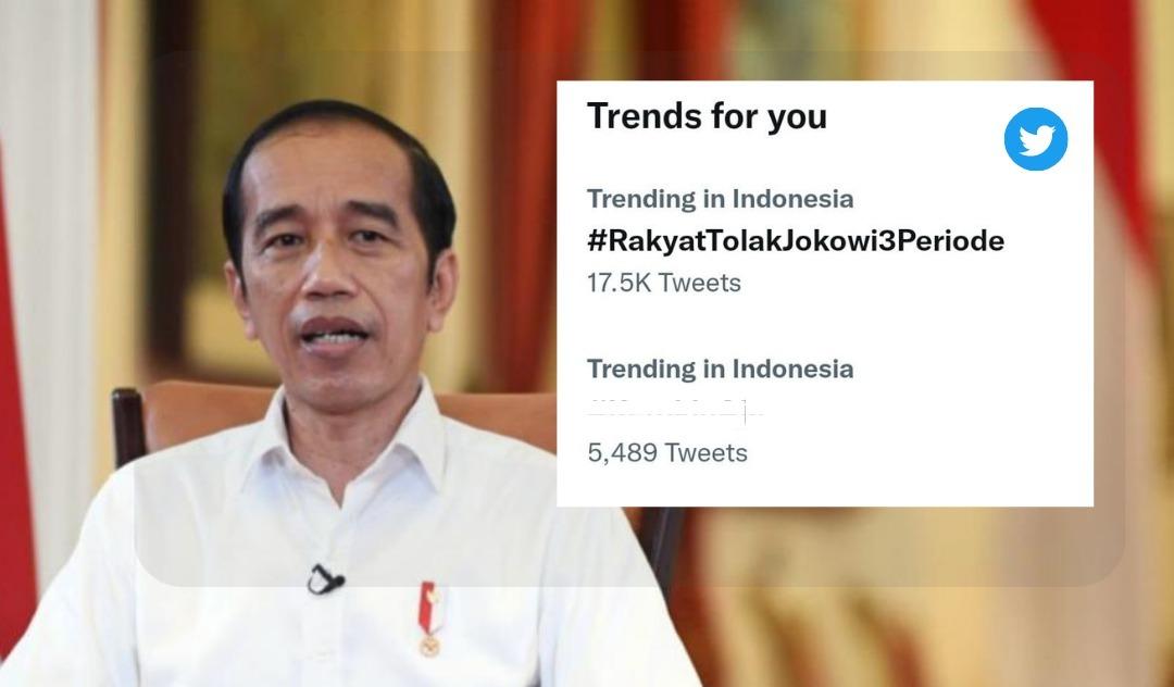 Trending Topic Rakyat Tolak Jokowi 3 periode