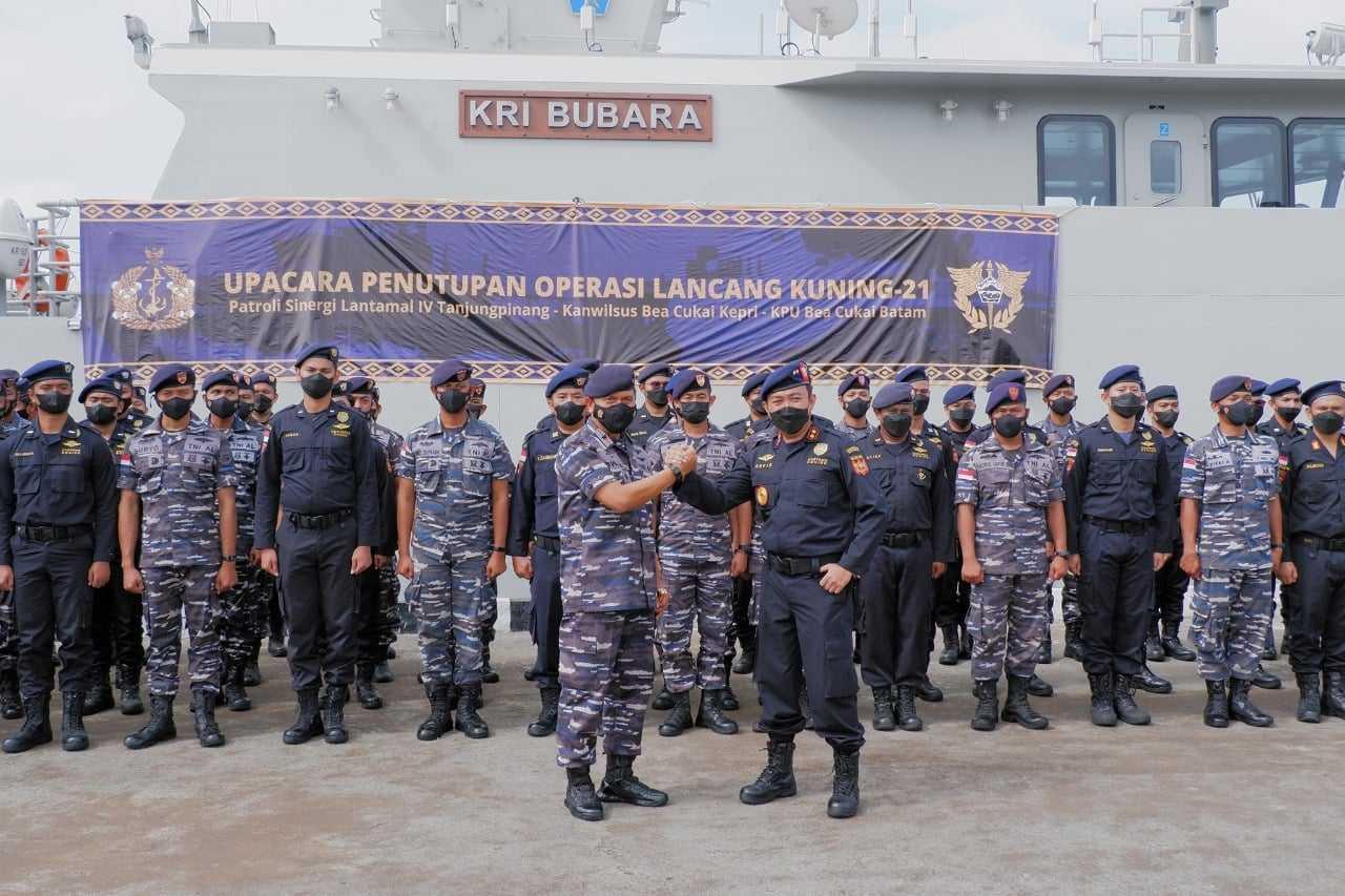 Amankan Perairan Kepulauan Riau, Bea Cukai Jalin Sinergi dengan TNI AL