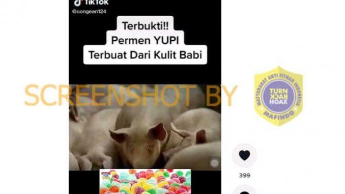 Permen Yupi Terbuat dari Babi, Cek Faktanya