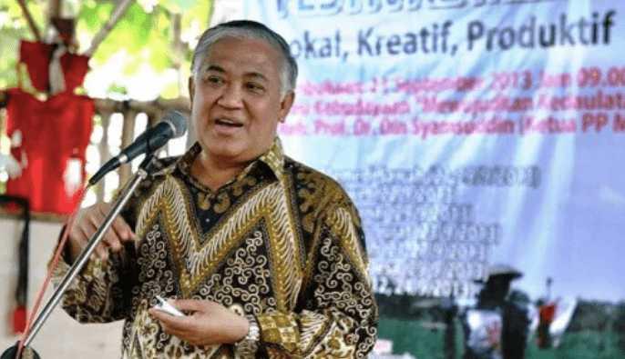 Din Syamsuddin Buka Suara Perihal Penodongan Wanita Bercadar di Istana