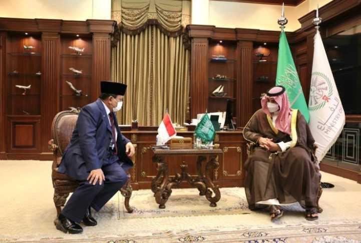 Prabowo dan Pangeran Khalid Bertemu Bahas Peningkatan Kerja Sama Pertahanan RI-Arab Saudi