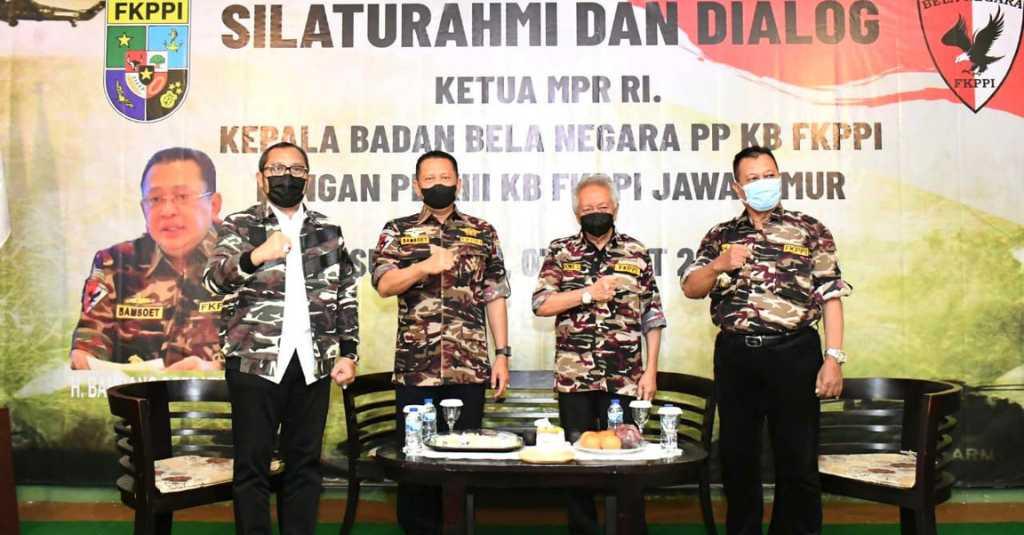 Konsolidasi dengan FKPPI Jawa Timur, Bamsoet Tegaskan Kewajiban Bela Negara