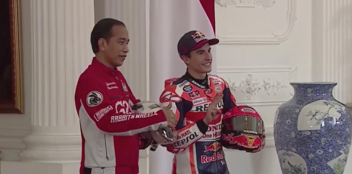 Kesan Marc Marquez Usai Bertemu Presiden Jokowi di Parade MotoGP 2022