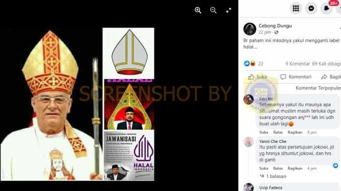 Logo Halal Buatan Kemenag Terinspirasi Penutup Kepala Uskup Gereja, Cek Faktanya