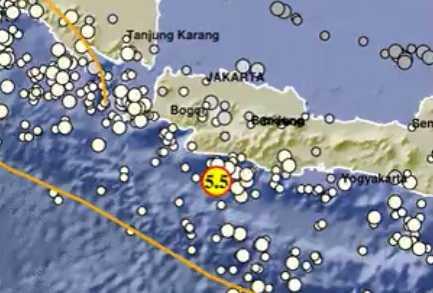 Gempa Bumi Magnitudo 5,5 Guncang Kota Sukabumi Terasa hingga Jakarta