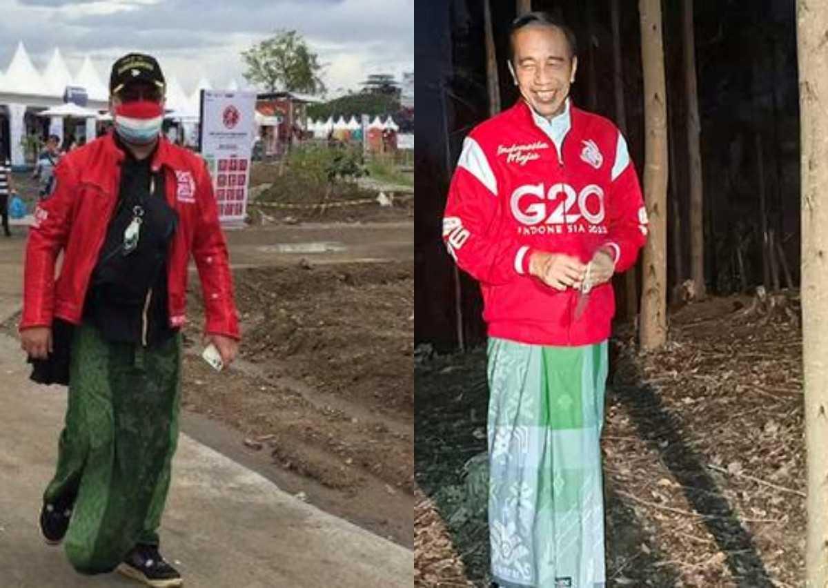 Nonton MotoGP Mandalika, Pria Arek-arek Suroboyo Ini Copy Paste Sarungan Jokowi Saat di IKN