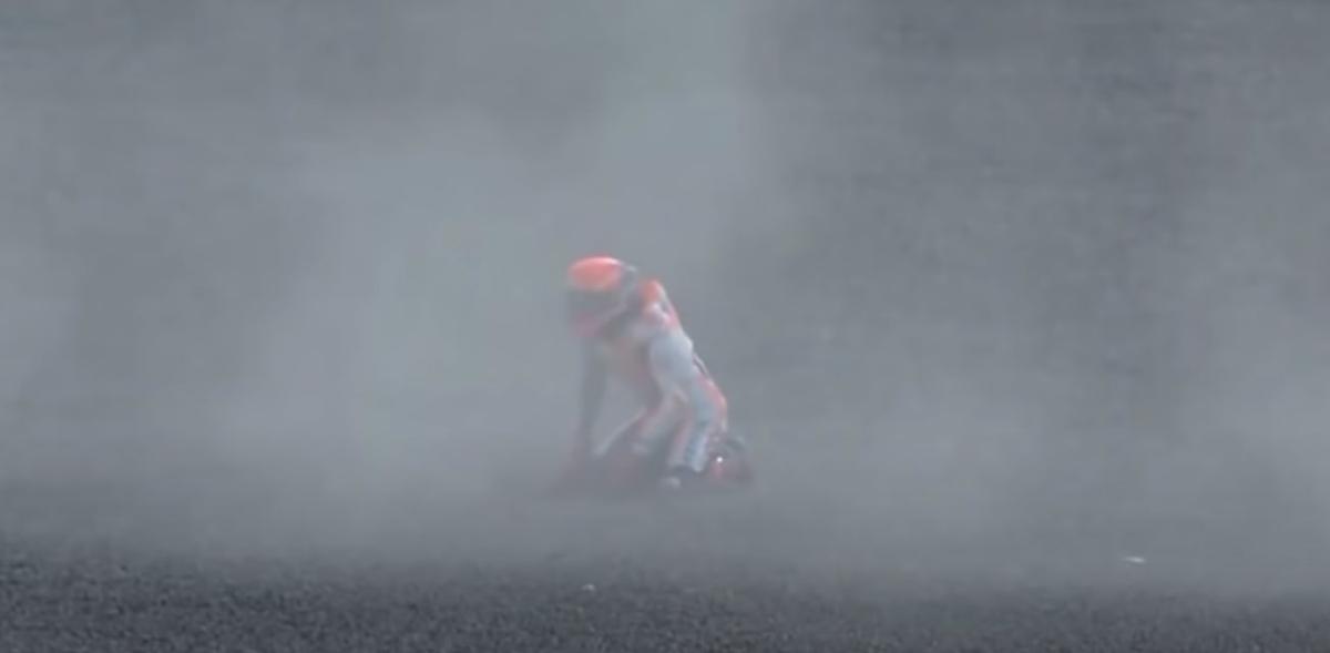 Terpeleset saat Latihan Bebas, Marc Marquez Akui Belum Temukan Ban yang Pas