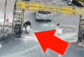 Viral Wanita Berjilbab Bawa Motor Terobos Mapolres Pematangsiantar, Tabrak Ruang SPKT