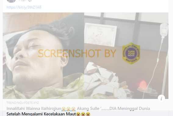 Sule Meninggal Dunia karena Kecelakaan Maut, Cek Faktanya