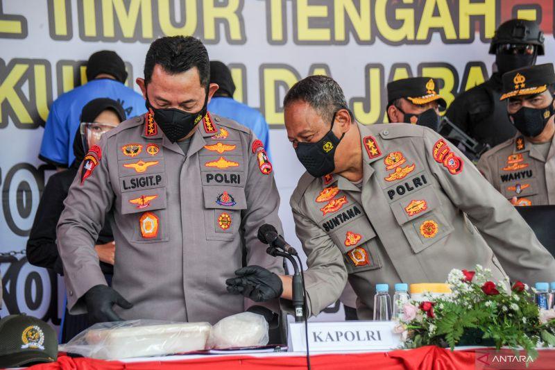 Penyelundupan Sabu 1,196 Ton di Pangandaran Merupakan Jaringan Timur Tengah