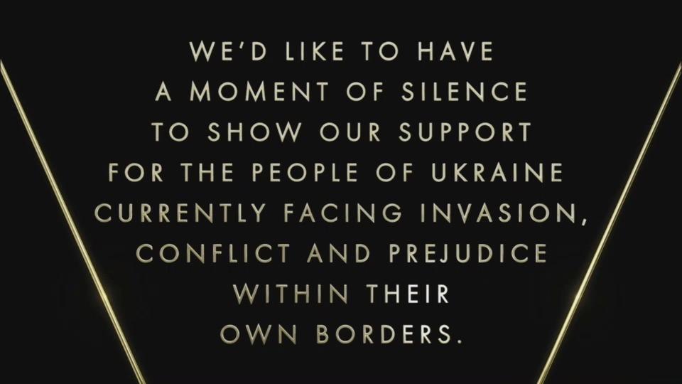 Oscar 2022 Adakan Mengheningkan Cipta untuk Ukraina