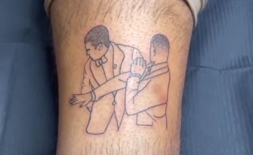 Terlalu Niat! Seorang Pria Pasang Tato Gambar Will Smith Tampar Chris Rock di Oscar