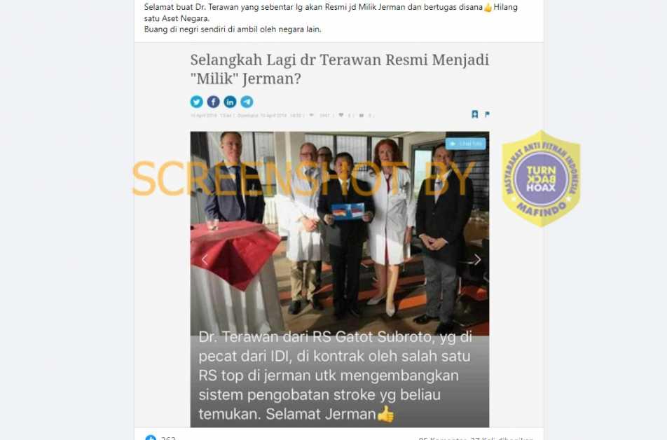 Dibuang di Negeri Sendiri, dokter Terawan Sebentar Lagi akan Resmi Jadi Milik Jerman dan Tugas di Sana, Cek Faktanya