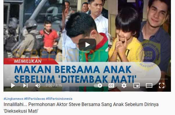 Permohonan Aktor Steve Emmanuel Bersama Sang Anak Sebelum Dieksekusi Mati, Cek Faktanya
