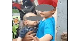 Tega! Dua Bocah Masih Balita Dibuang di Pinggir Jalan Cikande, Kakaknya 3 Tahun, Adiknya 9 Bulan