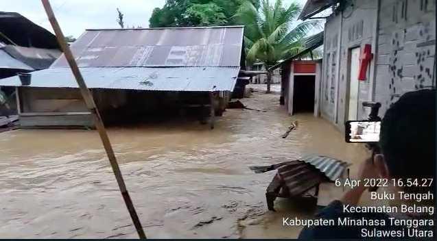 2.291 Rumah Terendam Banjir di Dua Kecamatan Minahasa Tenggara