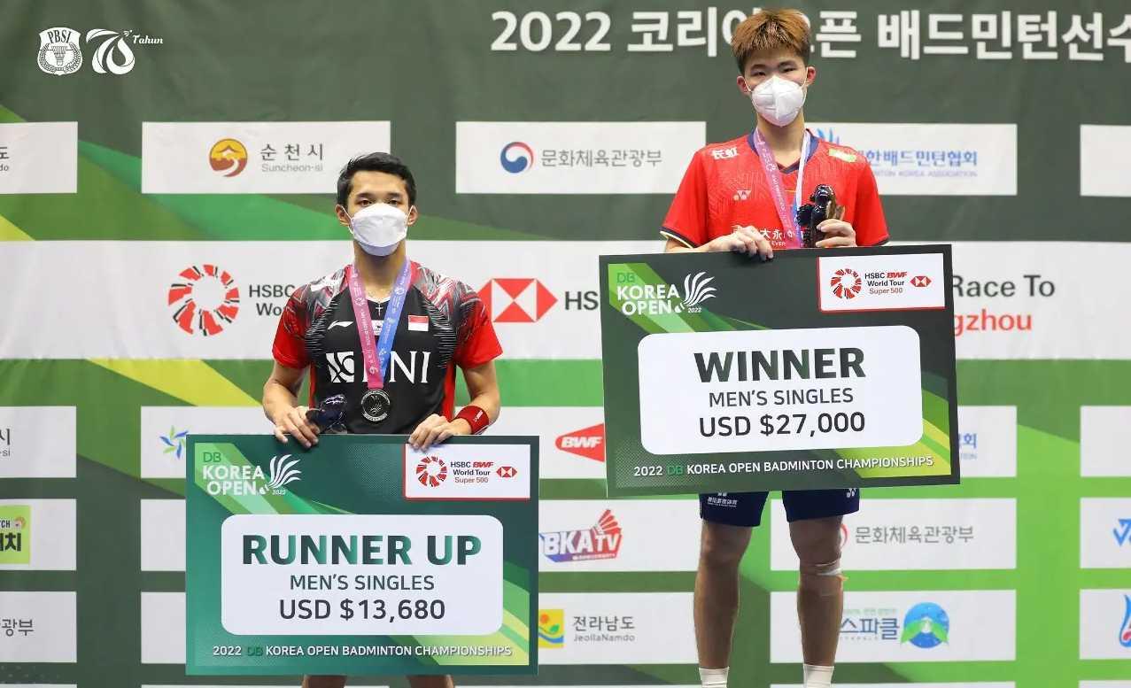 Korea Open 2022: Tumbang Lawan Pebulutangkis China di Final, Jojo Harus Ikhlas Jadi Runner Up