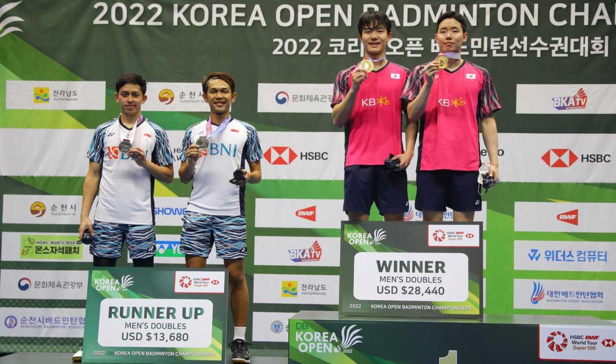 Menyusul Jojo, Fajar dan Rian Gagal Juara, Indonesia Nihil Gelar di Korea Open 2022