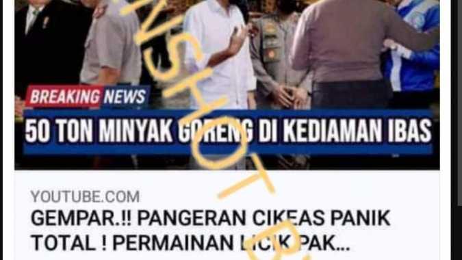 Geger! Ibas Ketahuan Timbun 50 Ton Minyak Goreng di Rumah, Cek Faktanya