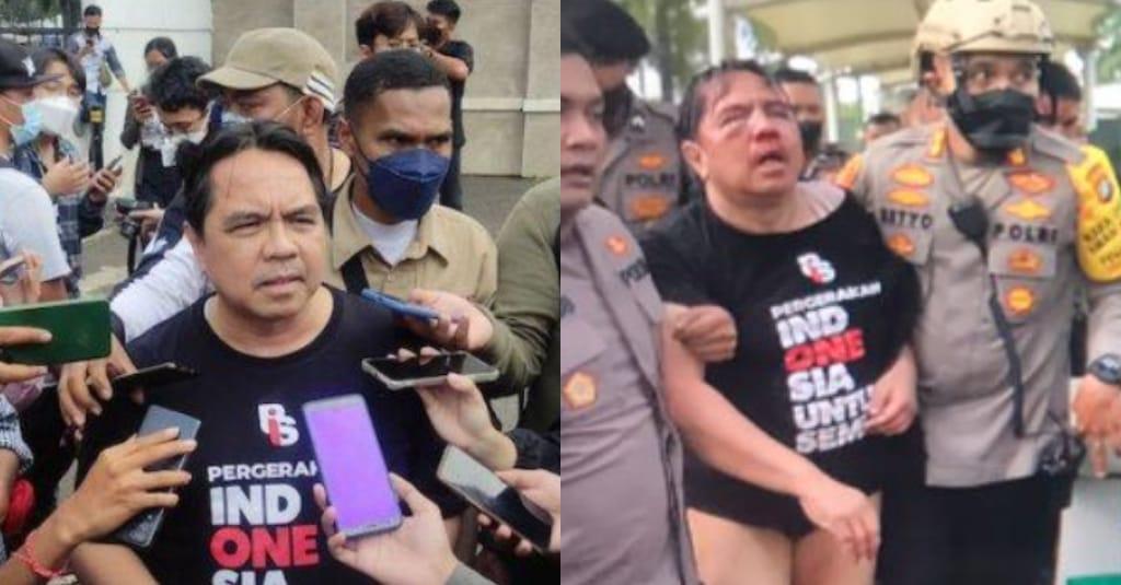 Detik-detik Ade Armando Dibogem dan Diinjak Pendemo hingga Bonyok Berdarah-darah