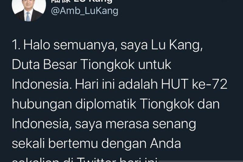Dubes China Buka Akun Twitter dan Sapa Masyarakat Indonesia: Halo Semuanya