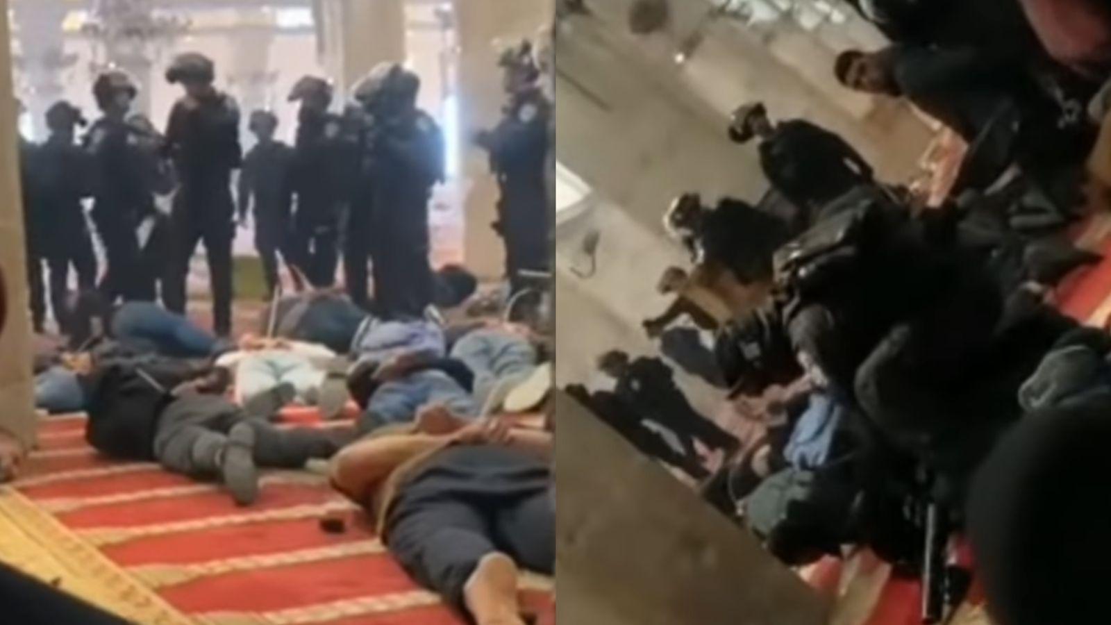 Pasukan Israel Serang dan Tahan Warga Palestina yang Salat di Masjid Al-Aqsa, 150 Orang Lebih Terluka