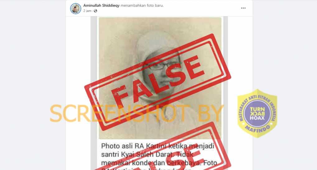 Foto Asli RA Kartini ketika Menjadi Santri Kiai Saleh Darat: Berjilbab, Tidak Pakai Konde dan Berkacamata, Cek Faktanya