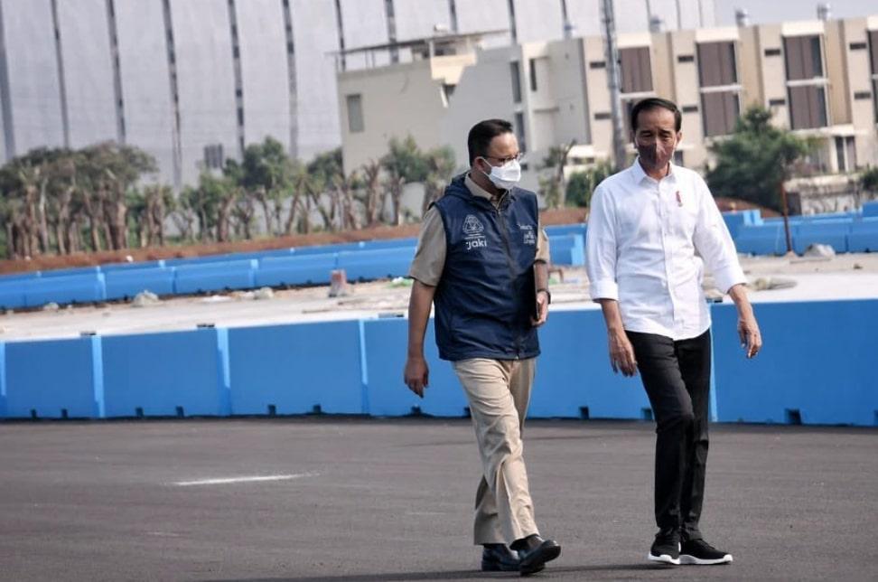 Jokowi dan Anies Akrab di Sirkuit Formula E, Cebong-Kadrun masih Mau pada Ribut?
