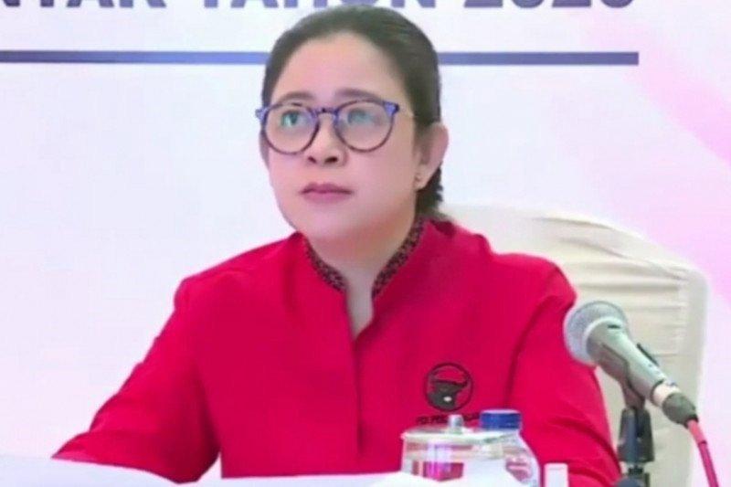 Puan Maharani Ajak Kadernya Rapatkan Barisan agar PDIP 'Hattrick' Menang Pemilu Tiga Kali Berturut-turut