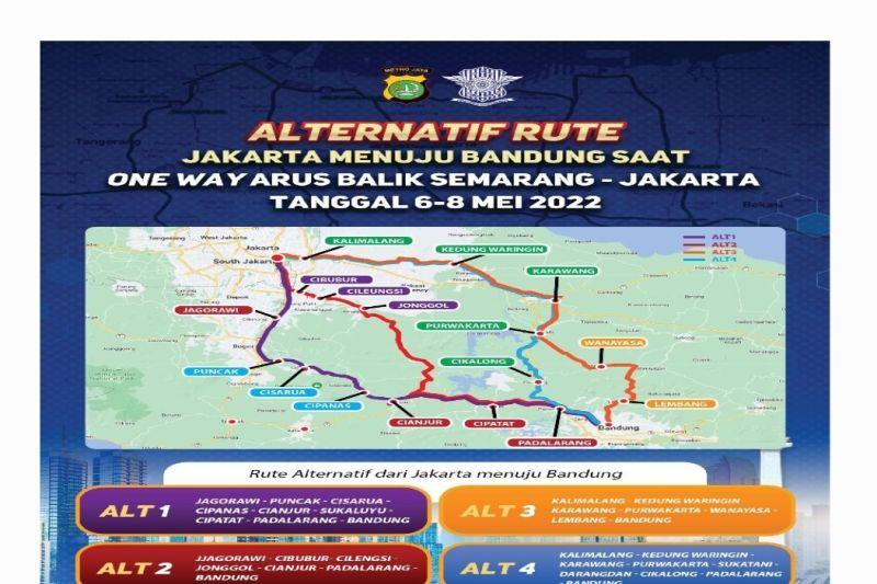 Catat! Ini Empat Rute Alternatif Jakarta ke Bandung saat Arus Balik