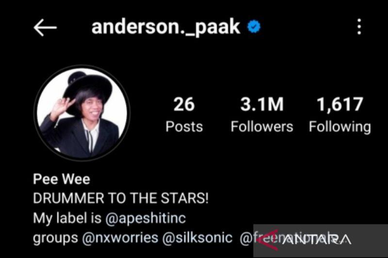 Anderson Paak Pakai Fotonya di Profil Instagram, Pak Tarno: You and Me Twin Thank You